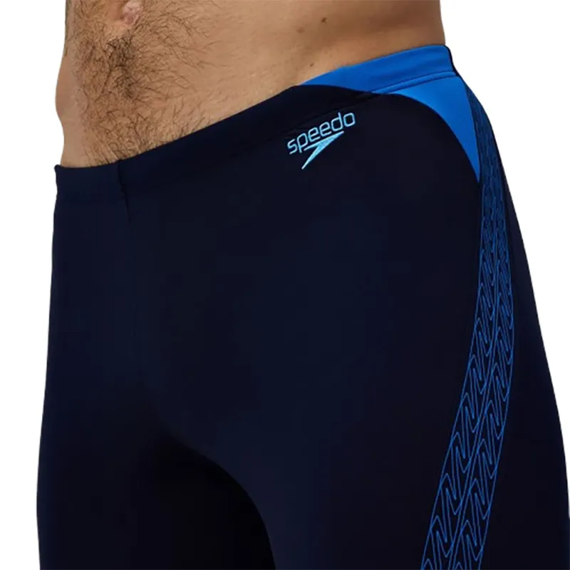 Speedo Men's Hyperboom Splice Jammer Peacoat/Lagoon Blue-6