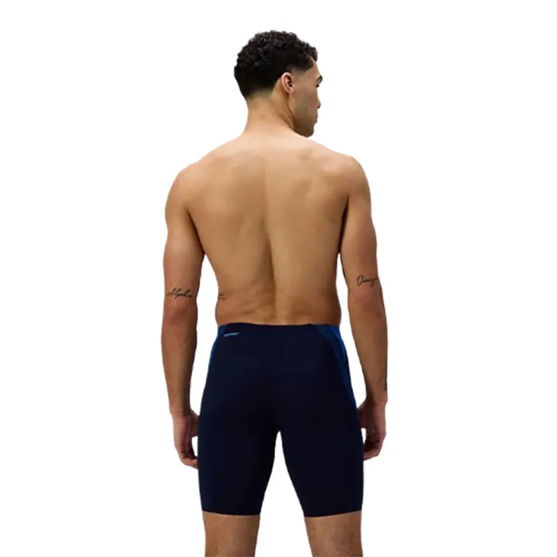 Speedo Men's Hyperboom Splice Jammer Peacoat/Lagoon Blue-4