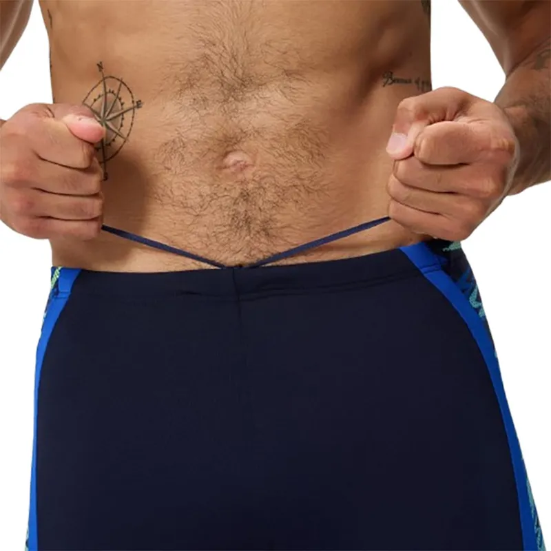 Speedo Men's Hyperboom Splice Mid Jammer Peacoat/Deep Sapphire-8