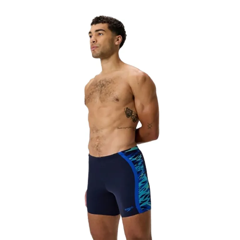 Speedo Men's Hyperboom Splice Mid Jammer Peacoat/Deep Sapphire-5