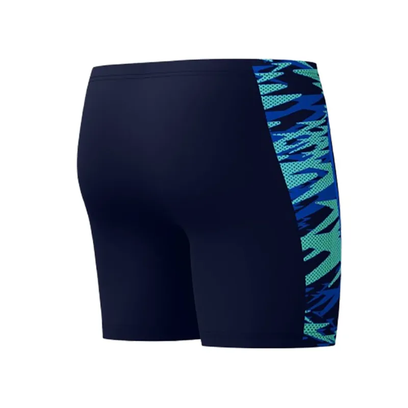 Speedo Men's Hyperboom Splice Mid Jammer Peacoat/Deep Sapphire-3