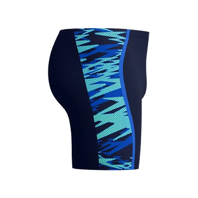 Speedo Men's Hyperboom Splice Mid Jammer Peacoat/Deep Sapphire-2