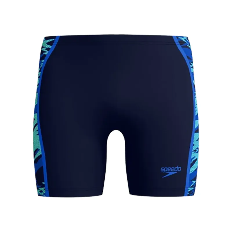 Speedo Men's Hyperboom Splice Mid Jammer Peacoat/Deep Sapphire