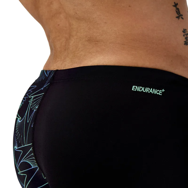 Speedo Men's Hyperboom V-Cut Aquashort Black/Green-8