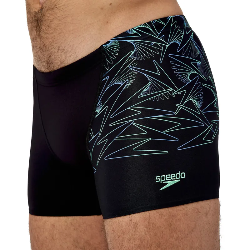 Speedo Men's Hyperboom V-Cut Aquashort Black/Green-7