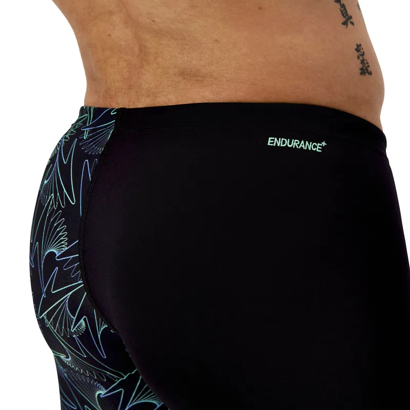 Speedo Men's Hyperboom V-Cut Jammer Black/Alfalfa Green-8