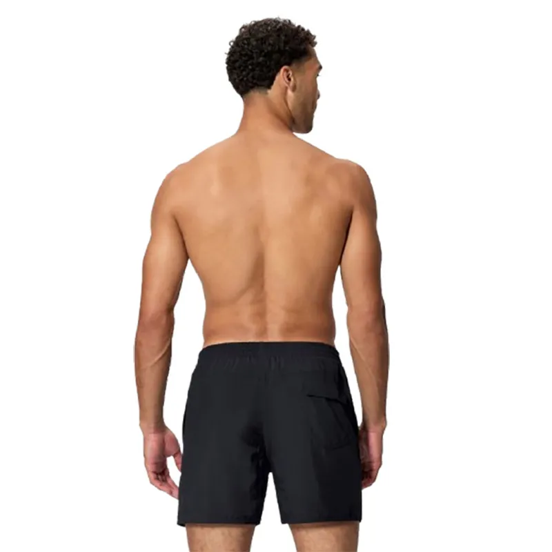 Speedo Men's Medley Logo 16 inch Swim Shorts Black/Red-1