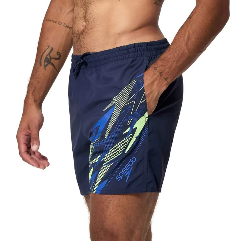 Speedo Men's Medley Logo 16 inch Swim Shorts Navy/Blue-8