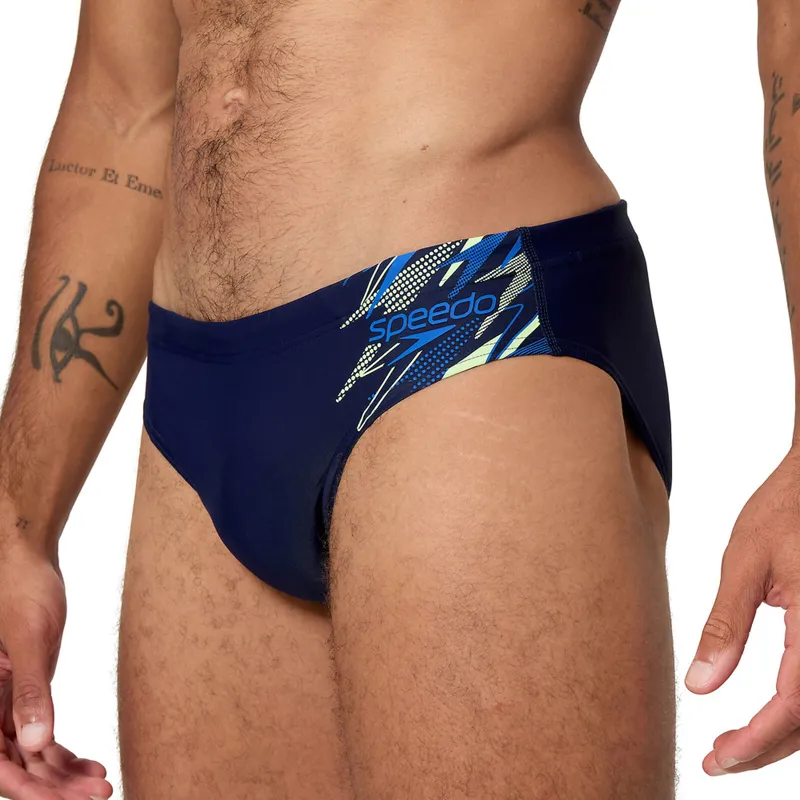Speedo Men's Medley Logo 7cm Brief Navy/Blue-5