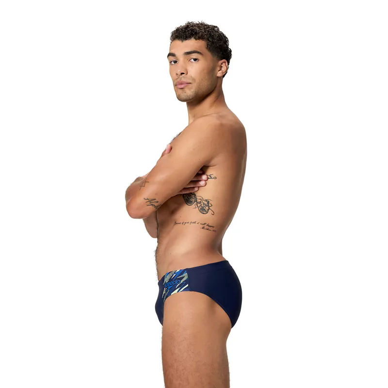 Speedo Men's Medley Logo 7cm Brief Navy/Blue-4