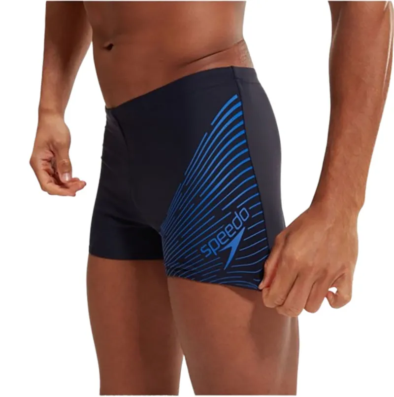 Speedo Men's Medley Logo Aquashort Navy/Blue-10