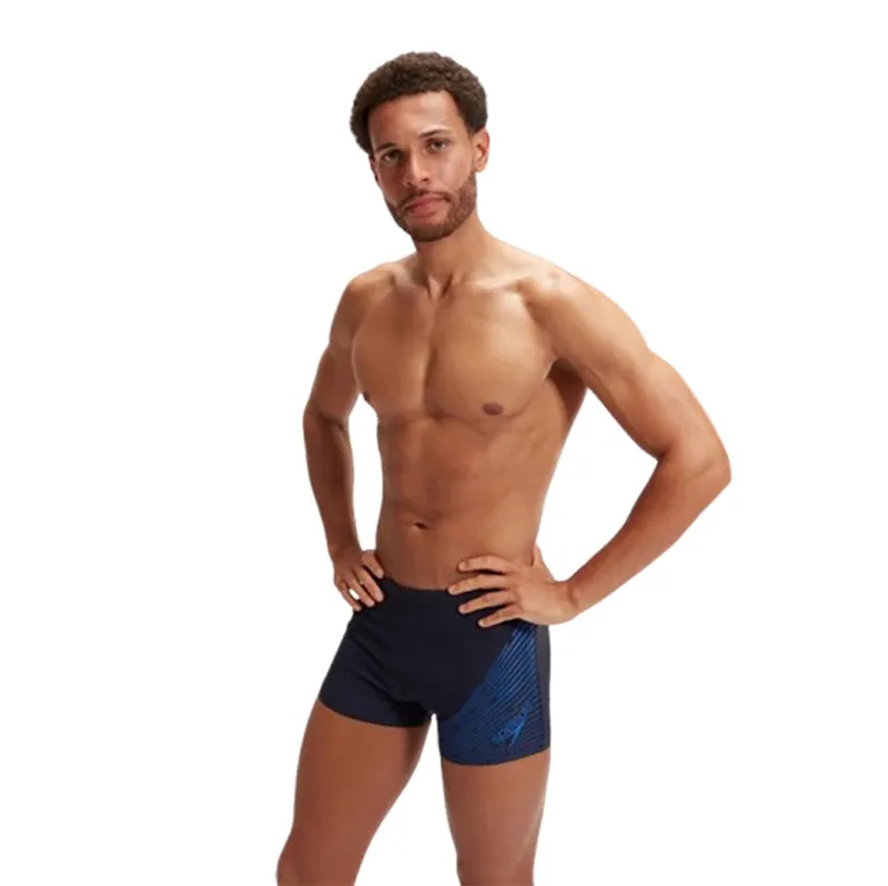 Speedo Men's Medley Logo Aquashort Navy/Blue-6