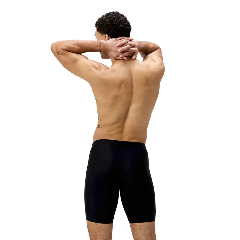 Speedo Men's Medley Logo Jammer Black/Alfalfa Green-4