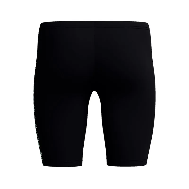 Speedo Men's Medley Logo Jammer Black/Alfalfa Green-2
