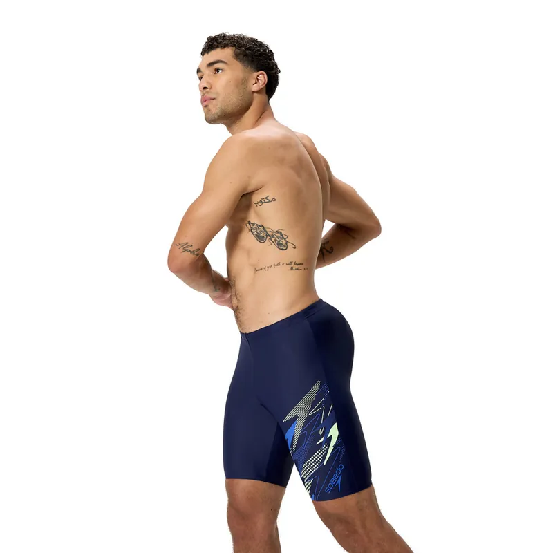 Speedo Men's Medley Logo Jammer Navy/Blue-5
