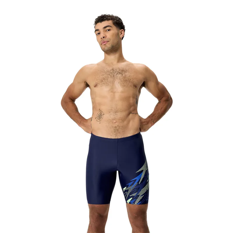 Speedo Men's Medley Logo Jammer Navy/Blue-4
