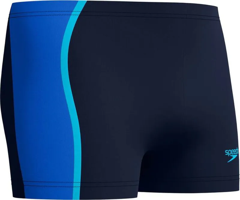 Speedo Men's Solid Splice Aquashort Navy/Blue-3