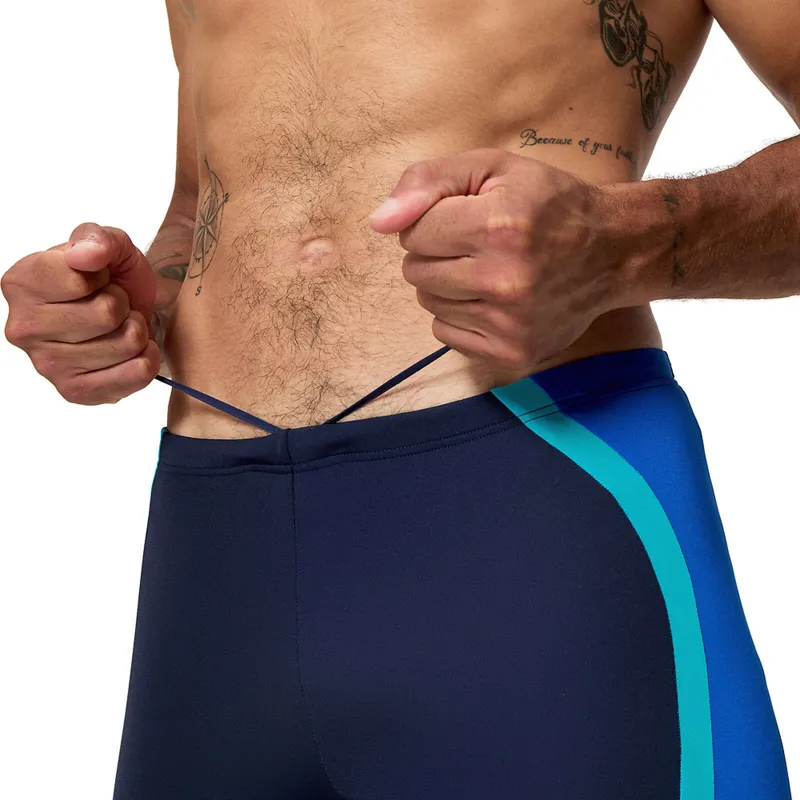 Speedo Men's Solid Splice Jammer Navy/Blue-6
