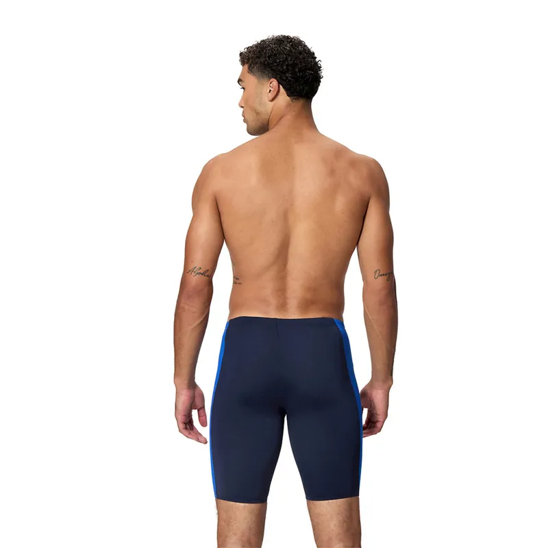 Speedo Men's Solid Splice Jammer Navy/Blue-4