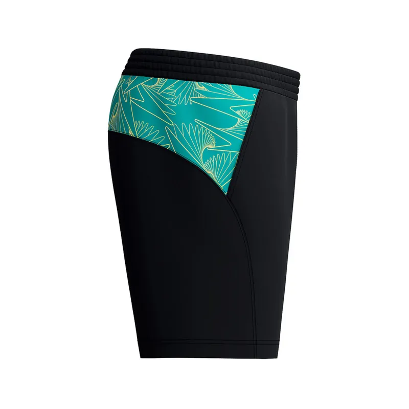 Speedo Men's Xpress Lite Panel 16 inch Watershort Black/Alfalfa Green-1
