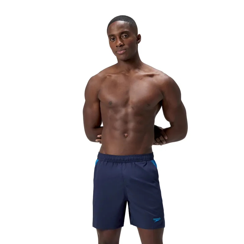 Speedo Men's Xpress Lite Panel 16 inch Watershort Navy/Lagoon Blue-3