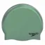 Speedo Plain Moulded Silicone Cap Dark Green