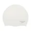 Speedo Plain Moulded Silicone Cap White/Silver