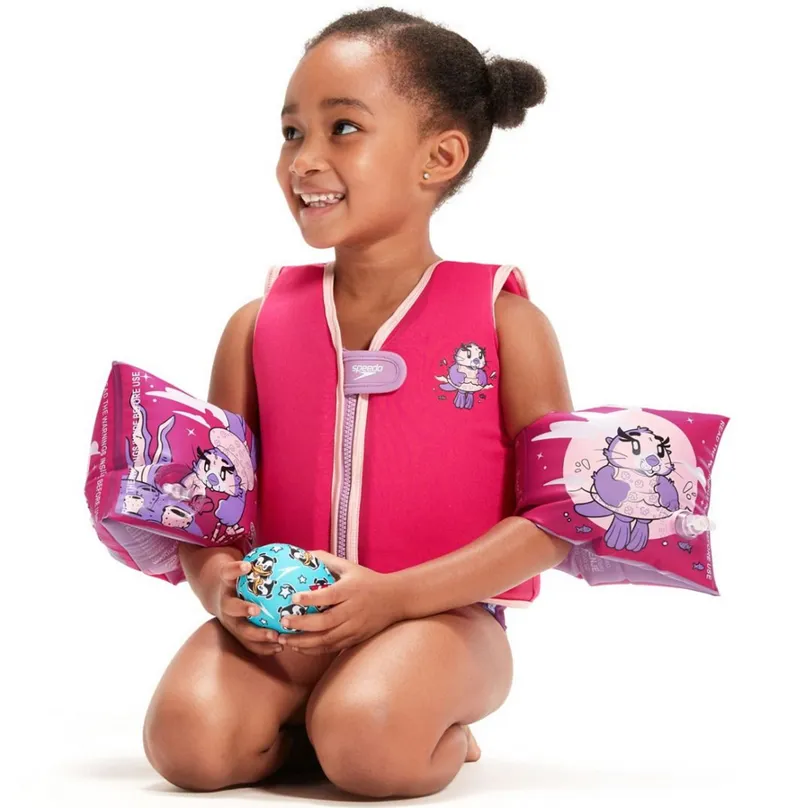 Speedo Printed Armbands Pink/Purple-9