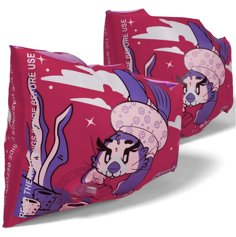 Speedo Printed Armbands Pink/Purple-7