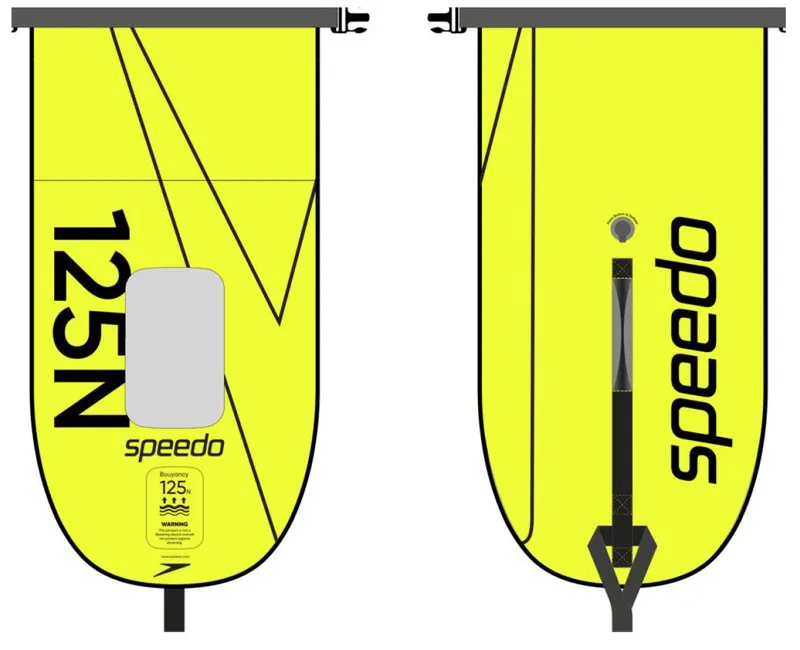 Speedo Tow Float with Dry Bag Yellow/Black-7