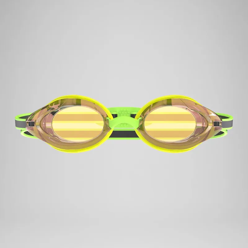 Speedo Vanquisher 3.0 Mirrored Goggles Hyper Yellow/Grey/Ablaze Mirror-1