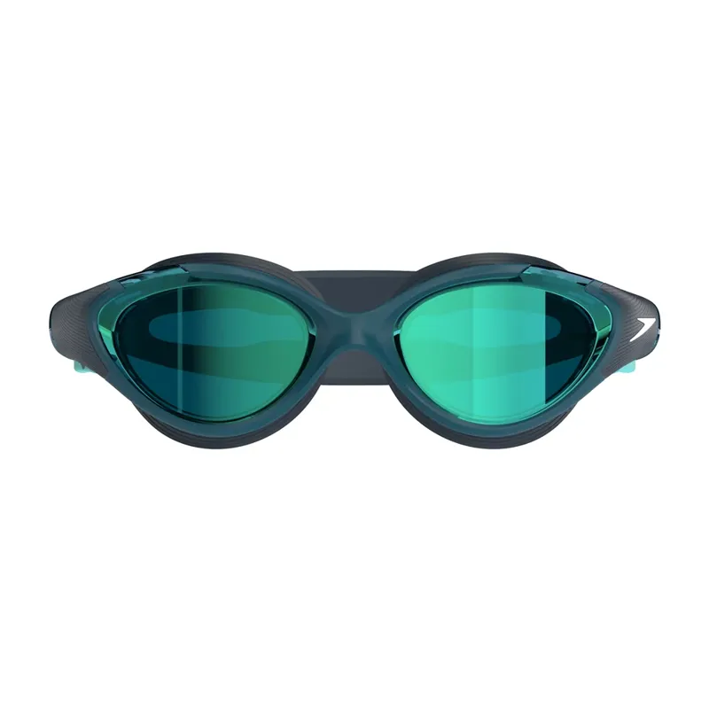 Speedo Women's Biofuse 2.0 Emerald Mirror Goggles Dark Teal/Cobalt-2