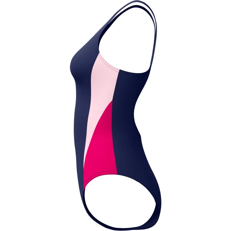 Speedo Women's Colourblock Splice 2.0 Swimsuit Navy/Pink-6