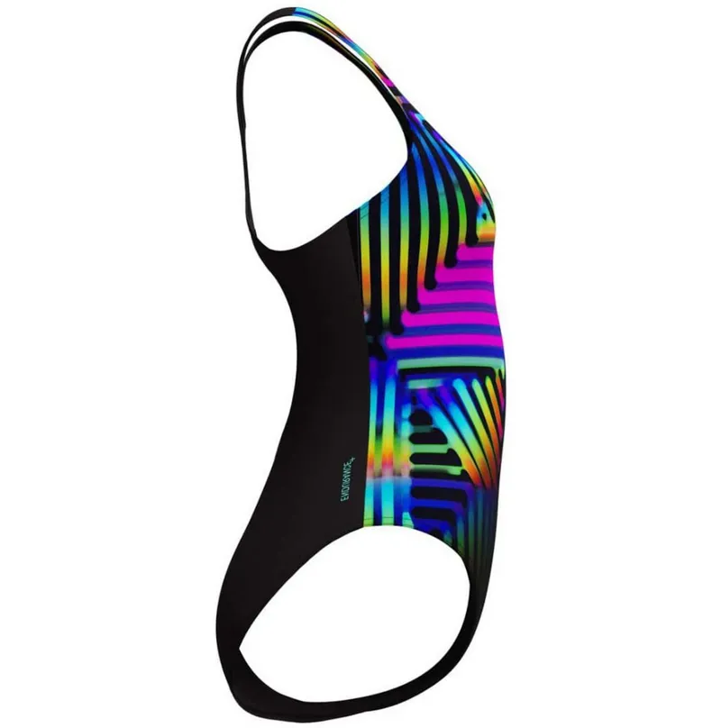 Speedo Women's Digital Printed Medalist Swimsuit Pahala Blend/Speedo Black-6