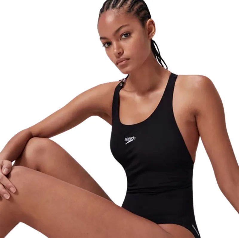 Speedo Women's Endurance+ Power Crossback Swimsuit Black-6
