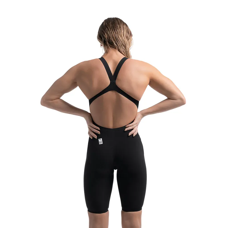 Speedo Women's Fastskin LZR Pure Valor 2 Openback Kneeskin Black-3