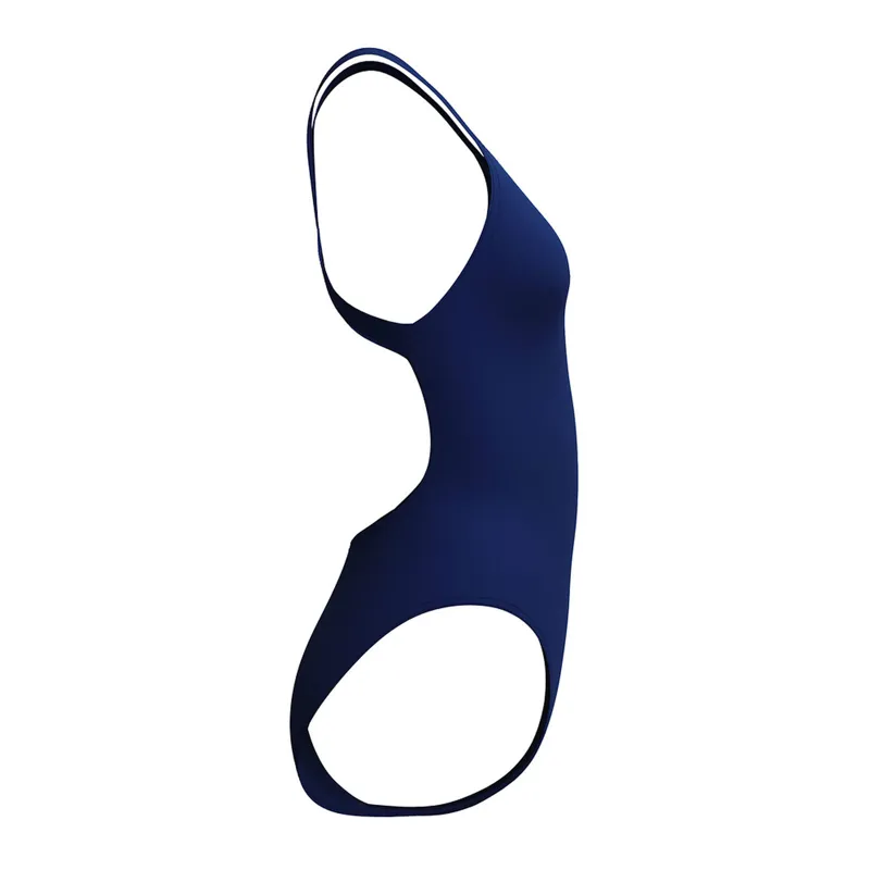 Speedo Women's FL Solid Leaderback One Piece Swimsuit Team Navy-2