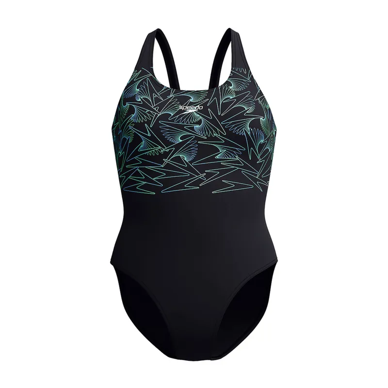 Speedo Women's Hyperboom Placement Muscleback One Piece Alfalfa Green