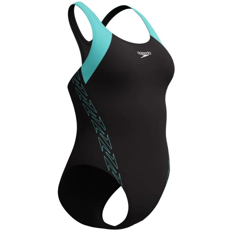 Speedo Women's Hyperboom Splice Racerback Swimsuit Artic Glass