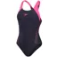Speedo Women's Hyperboom Splice Racerback Swimsuit Navy/Pink