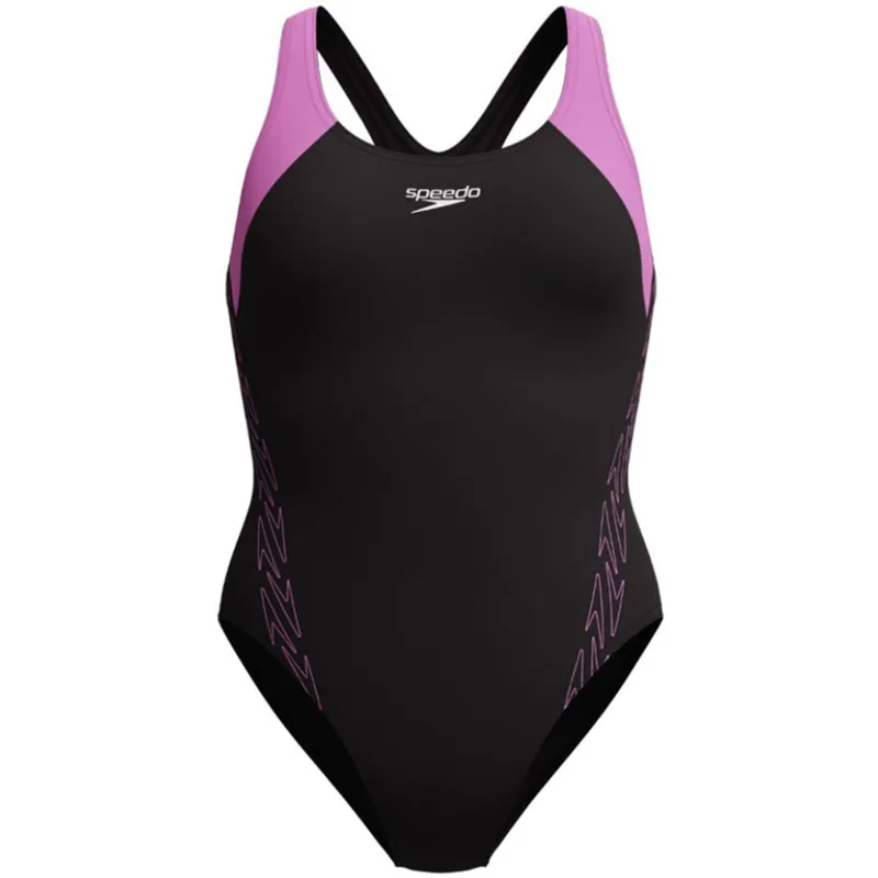 Speedo Women's Hyperboom Splice Racerback Swimsuit Neon Violet-3