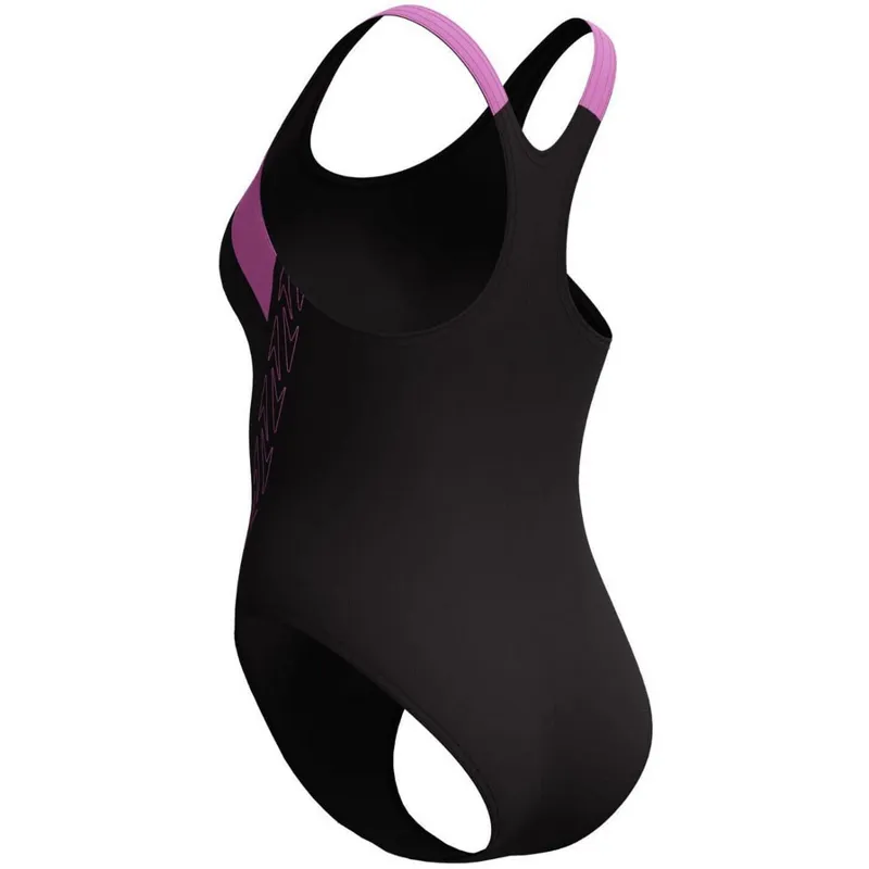 Speedo Women's Hyperboom Splice Racerback Swimsuit Neon Violet-1