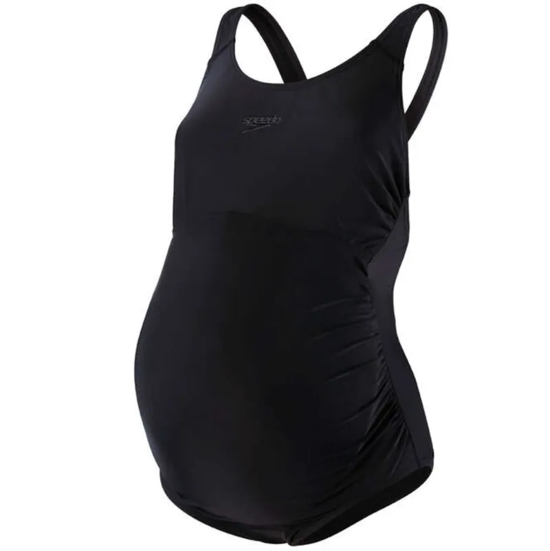 Speedo Women's Maternity Fitness One Piece Swimsuit Black