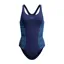 Speedo Women's Medalist Placement Swimsuit Navy/Light Blue