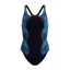 Speedo Women's Medalist Printed Swimsuit Black/Blue
