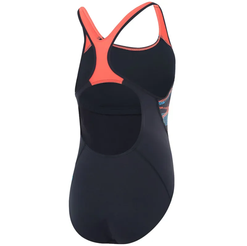 Speedo Women's Placement Laneback Swimsuit True Navy-3