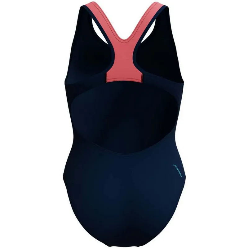 Speedo Women's Placement Laneback Swimsuit True Navy-1