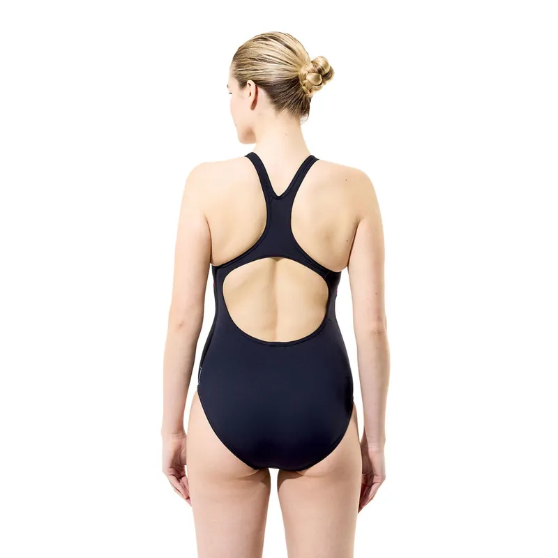 Speedo Women's Print Medalist Swimsuit Anthracite-5