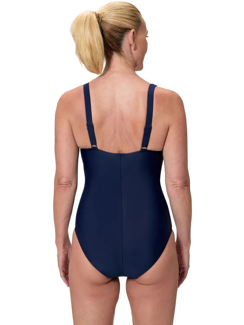 Speedo Women's Quantum Contour Swimsuit Navy/Teal-4