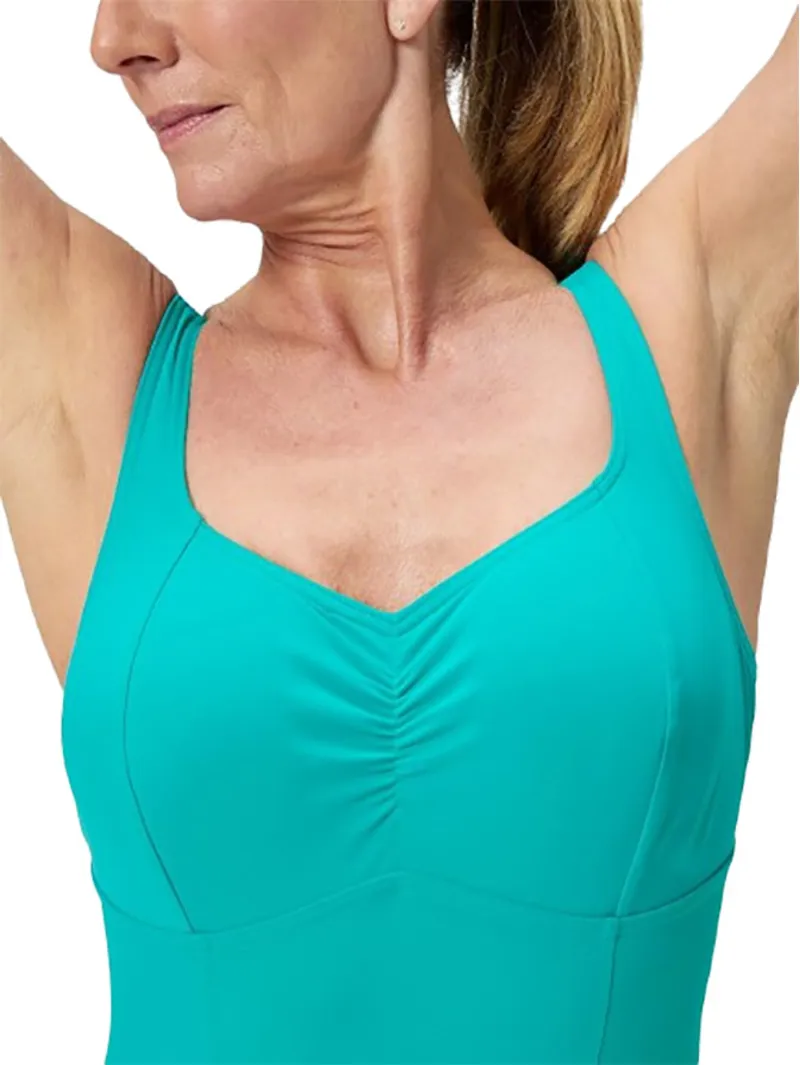 Speedo Women's Shaping AquaNite One Piece Swimsuit Turquoise Gem-7